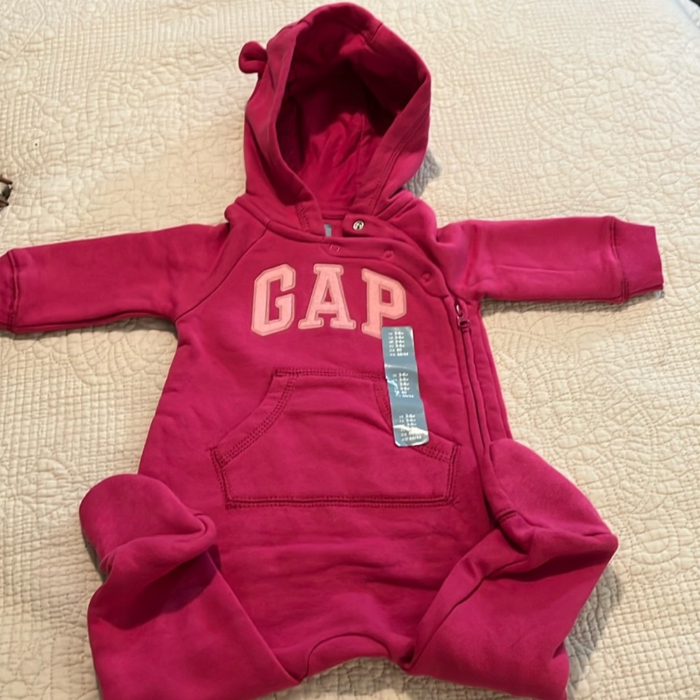 Baby gap one piece logo sweatsuit